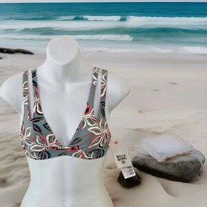 NWT Billabong Surfbeat Hawaii Triangle Bikini Top Small Beach Vollyball Swim New